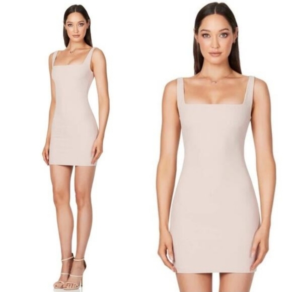 Nookie Dresses & Skirts - NOOKIE-NWT-Rendevous Mini Dress Sleeveless Square Neck Zip Stretch-Size Small